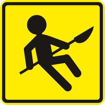 Trabajos en la via