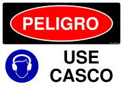 PELIGRO USE CASCO