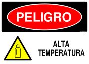 PELIGRO ALTA TEMPERATURA