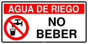 AGUA DE RIEGO NO BEBER
