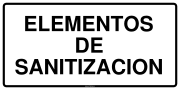 ELEMENTOS DE SANITIZACION
