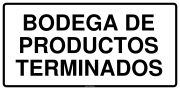 BODEGA DE PRODUCTOS TERMINADOS