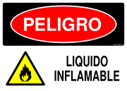 PELIGRO LIQUIDO INFLAMABLE
