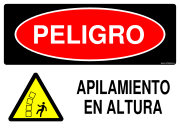 PELIGRO APILAMIENTO EN ALTURA