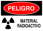 PELIGRO MATERIAL RADIOACTIVO