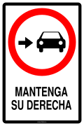 MANTENGA SU DERECHA