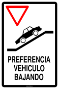 PREFERENCIA VEHICULO BAJANDO