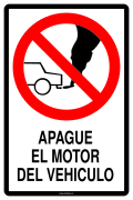 APAGUE EL MOTOR DEL VEHICULO