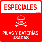 ESPECIALES PILAS Y BATERÍAS USADAS