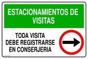 ESTACIONAMIENTOS DE VISITAS TODA VISITA DEBE REGISTRARSE EN CONSERJERIA