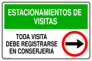 ESTACIONAMIENTOS DE VISITAS TODA VISITA DEBE REGISTRARSE EN CONSERJERIA