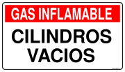 GAS INFLAMABLE CILINDROS VACIOS