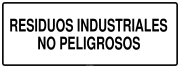 RESIDUOS INDUSTRIALES NO PELIGROSOS