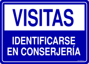 VISITAS IDENTIFICARSE EN CONSERJERÍA