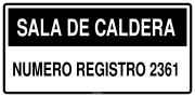 SALA DE CALDERA NUMERO REGISTRO 2361