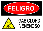 PELIGRO GAS CLORO VENENOSO