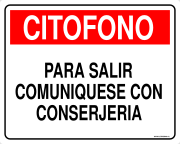 CITOFONO PARA SALIR COMUNIQUESE CON CONSERJERIA