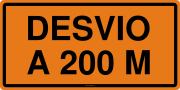 DESVIO A 200 M