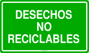 DESECHOS NO RECICLABLES