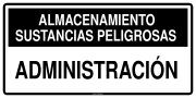 ALMACENAMIENTO SUSTANCIAS PELIGROSAS ADMINISTRACIÓN