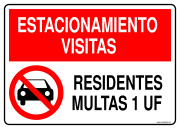 ESTACIONAMIENTO VISITAS RESIDENTES MULTAS 1 UF