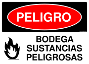 PELIGRO BODEGA SUSTANCIAS PELIGROSAS