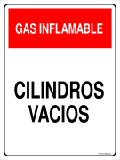 GAS INFLAMABLE CILINDROS VACIOS