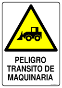 PELIGRO TRANSITO DE MAQUINARIA