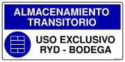 ALMACENAMIENTO TRANSITORIO USO EXCLUSIVO RYD - BODEGA