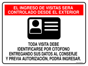 EL INGRESO DE VISITAS SERA CONTROLADO DESDE EL EXTERIOR TODA VISITA DEBE IDENTIFICARSE POR CITOFONO ENTREGANDO SUS DATOS AL CONSERJE Y PREVIA AUTORIZACIÓN, PODRÁ INGRESAR.