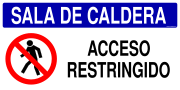 SALA DE CALDERA ACCESO RESTRINGIDO