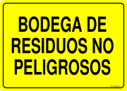 BODEGA DE RESIDUOS NO PELIGROSOS