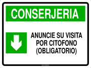 CONSERJERIA ANUNCIE SU VISITA POR CITOFONO (OBLIGATORIO)
