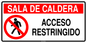 SALA DE CALDERA ACCESO RESTRINGIDO