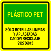 PLÁSTICO PET SÓLO BOTELLAS LIMPIAS Y APLASTADAS CACOVI RECICLAJE 992756015