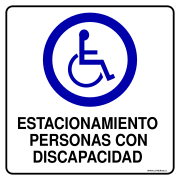 ESTACIONAMIENTO PERSONAS CON DISCAPACIDAD