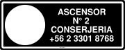 ASCENSOR N° 2 CONSERJERIA +56 2 3301 8768