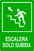 SOLO BAJADA ESCALERA SOLO SUBIDA