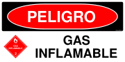 PELIGRO GAS INFLAMABLE