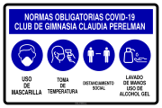 NORMAS OBLIGATORIAS COVID-19 CLUB DE GIMNASIA CLAUDIA PERELMAN