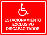 ESTACIONAMIENTO EXCLUSIVO DISCAPACITADOS