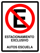 ESTACIONAMIENTO EXCLUSIVO AUTOS ESCUELA