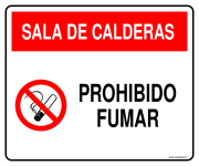SALA DE CALDERAS PROHIBIDO FUMAR