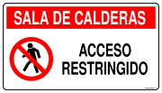 SALA DE CALDERAS PROHIBIDO FUMAR