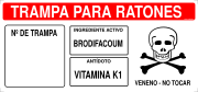 TRAMPA PARA RATONES NO TOCAR (VENENO)