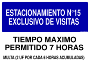 ESTACIONAMIENTO N°15 EXCLUSIVO DE VISITAS