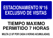 ESTACIONAMIENTO N°16 EXCLUSIVO DE VISITAS