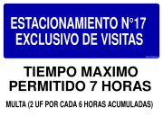 ESTACIONAMIENTO N°17 EXCLUSIVO DE VISITAS