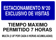 ESTACIONAMIENTO N°20 EXCLUSIVO DE VISITAS