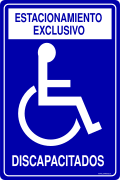 ESTACIONAMIENTO EXCLUSIVO DISCAPACITADOS